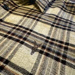 AllSaints long sleeve plaid flannel shirt (small)